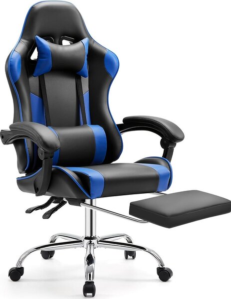 Sedia ergonomica da gaming - Sedia da ufficio - Sedia da lavoro - Sedia per computer - Sedia da ufficio - Rotazione a 360°