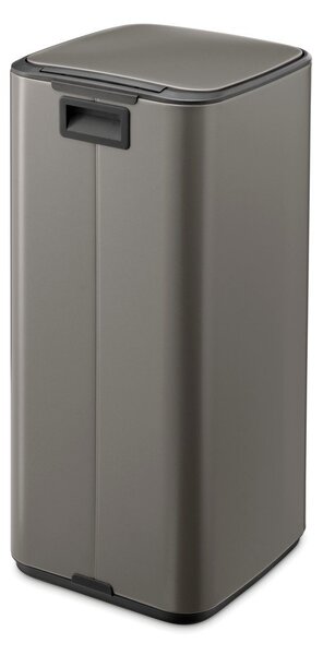 Cestino per la spazzatura grigio in acciaio con pedale 30 l Bo – Brabantia