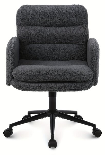 Sedia da ufficio - Sedia ergonomica per ufficio - Sedia girevole - Sedia per ufficio - Grigio scuro