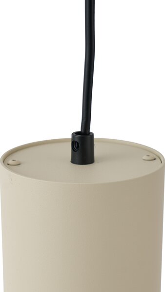 Lampada a sospensione moderna beige con nero per sistema a binario monofase GU10 70mm - Iconic Holt
