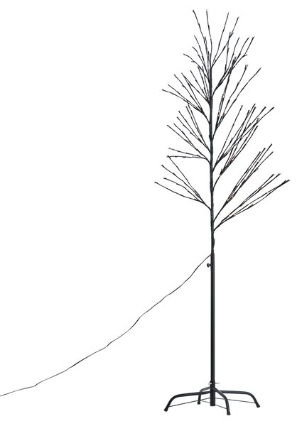 Albero di Natale nero 200 cm incl. LED IP44 - Vixen
