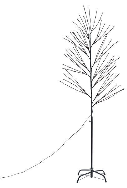 Albero di Natale nero 200 cm incl. LED IP44 - Vixen