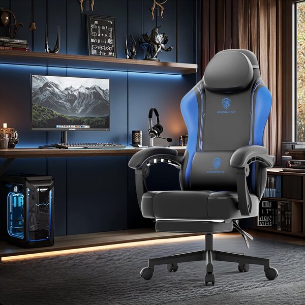 Sedia da gaming - Sedia da ufficio - Sedia da corsa - Sedia ergonomica - Sedia da computer - Con poggiapiedi