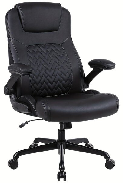 Sedia ergonomica da ufficio - Sedia per ufficio - Sedia da lavoro - Sedia regolabile per scrivania - Sedia con supporto lombare - Nera