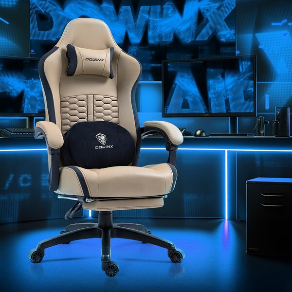 Sedia da gaming – Sedia da ufficio – Sedile con molle insacchettate – Poggiapiedi regolabili – Ergonomica