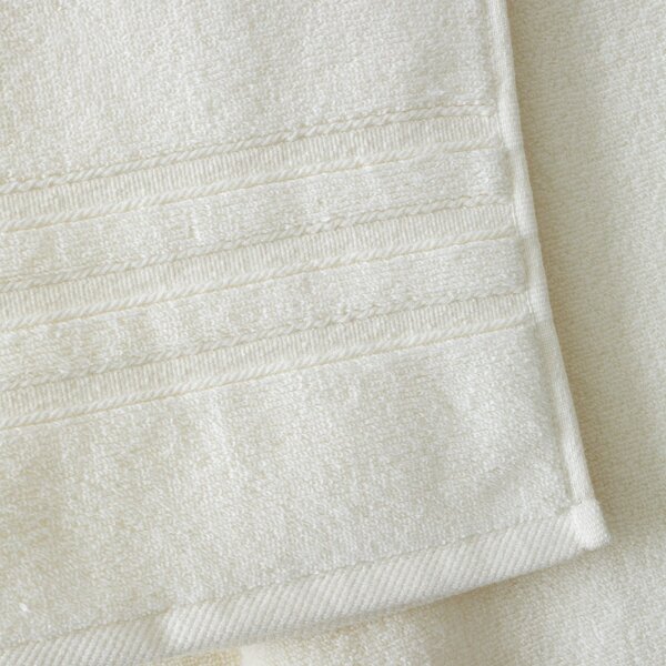 Set di asciugamani tipo terry color crema in cotone 2 pz 90x140 cm Zero Twist – Catherine Lansfield