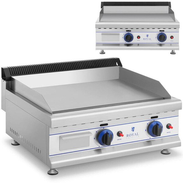 Barbecue a gas - Griglia a gas - Cucina esterna - Barbecue - Doppio bruciatore da 3000W - Struttura in acciaio inossidabile - Piastra da grill