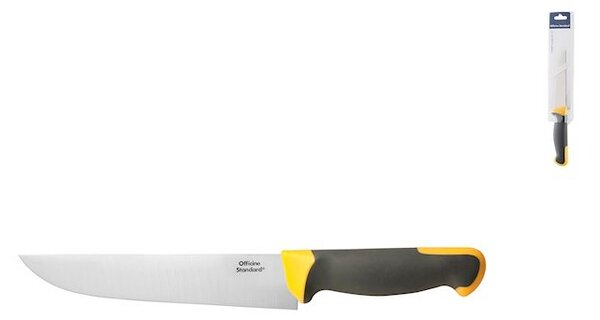 Coltello cucina Officine Standard in acciaio inox manico antiscivolo grigio cm 12