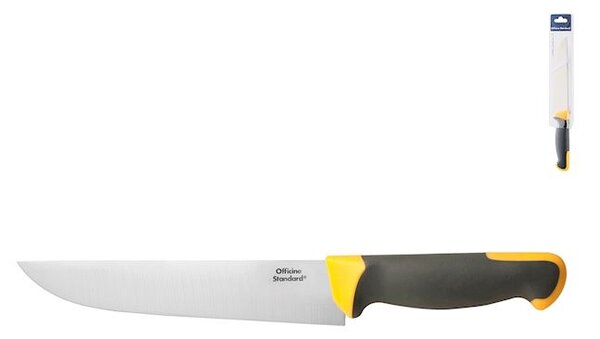 Coltello cucina Officine Standard in acciaio inox manico antiscivolo grigio cm 21