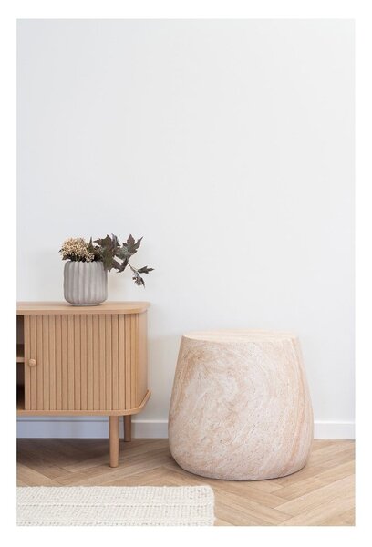 Tavolino da giardino rotondo in pietra ø 47,5 cm Bonn – House Nordic