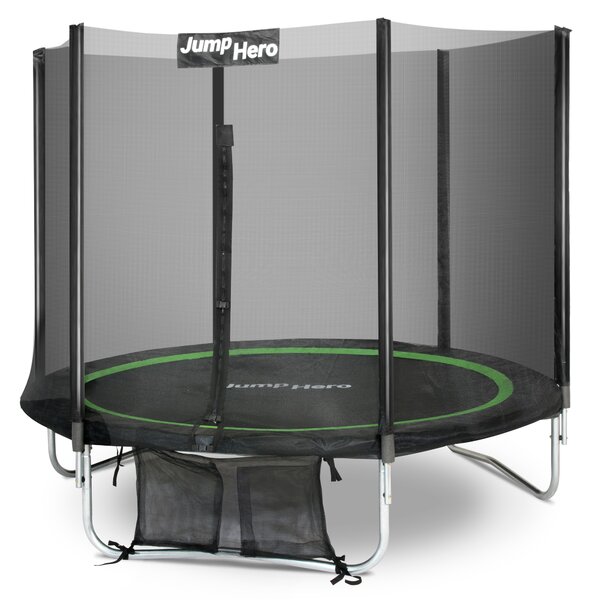 Trampolino da giardino premium con rete esterna 183cm Jump Hero 6FT