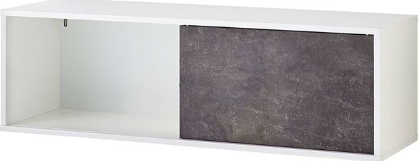 Germania Mensola con Anta Altino 120x35,6x36,6 cm Basalto Scuro Bianco