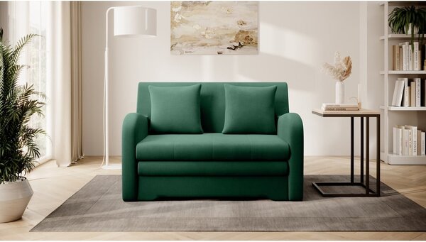 Divano verde allungabile e rivestimento in velluto 130 cm Ario – ELTAP