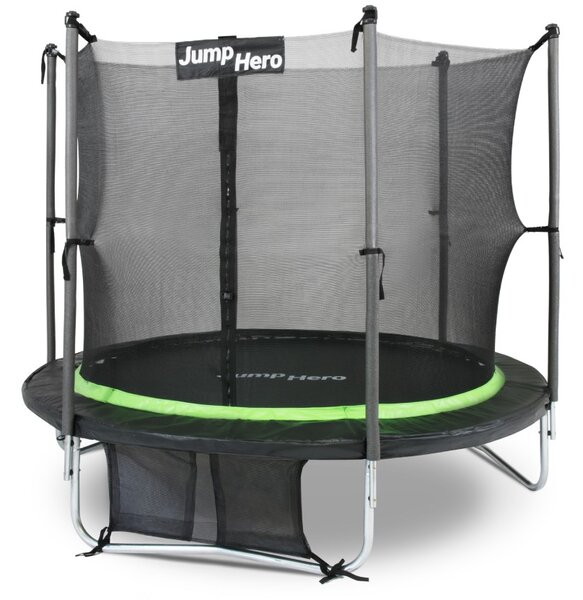 Trampolino da giardino premium con rete interna 183cm Jump Hero 6FT