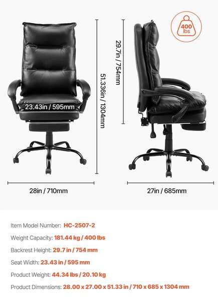 Sedia da ufficio - Sedia per ufficio - Sedia da gaming - Sedia da lavoro - Sedia da direttore - Design ergonomico