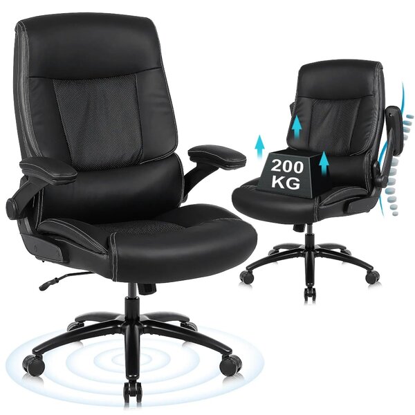 Sedia da ufficio - Sedia da ufficio ergonomica - Sedia da ufficio nera - Sedia da ufficio per persone alte