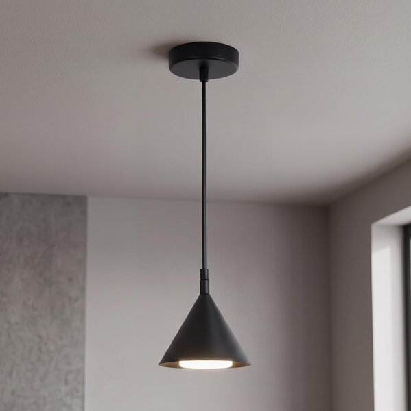 BRILAGI - LED Lampada a sospensione su cavo CONE SINGLE 1xGX53/15W/230V nera