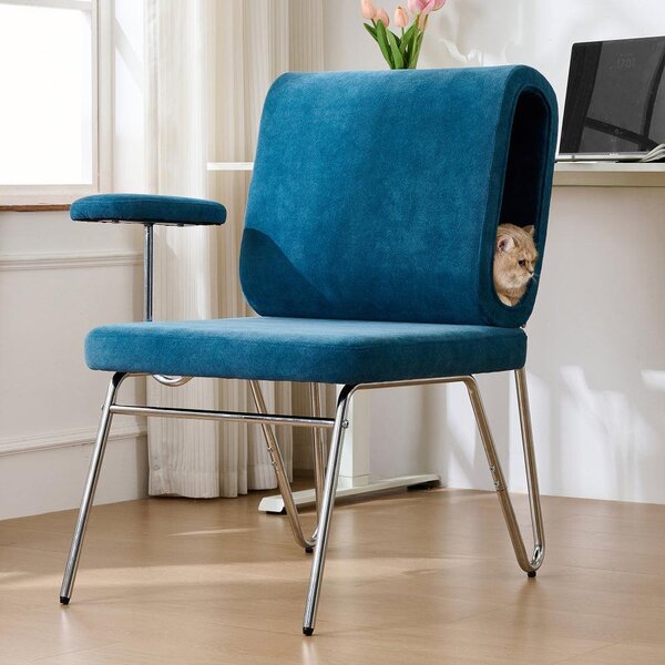 Sedia da ufficio - Sedia ergonomica - Sedia per computer - Sedia da lavoro - Sedia per l'ufficio - Con rifugio per gatti nella parte posteriore