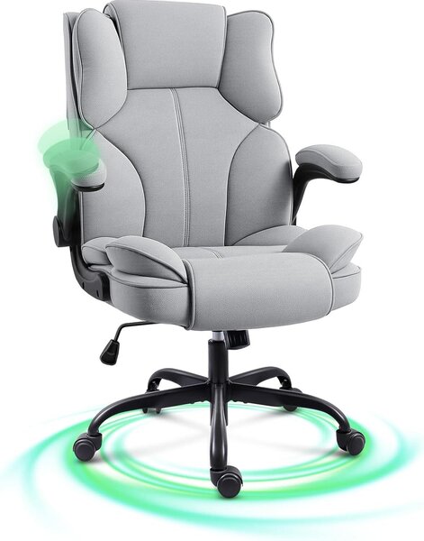 Sedia da ufficio - Sedia da lavoro - Sedia da gaming - Sedia per scrivania - Sedia con schienale alto - Seduta imbottita