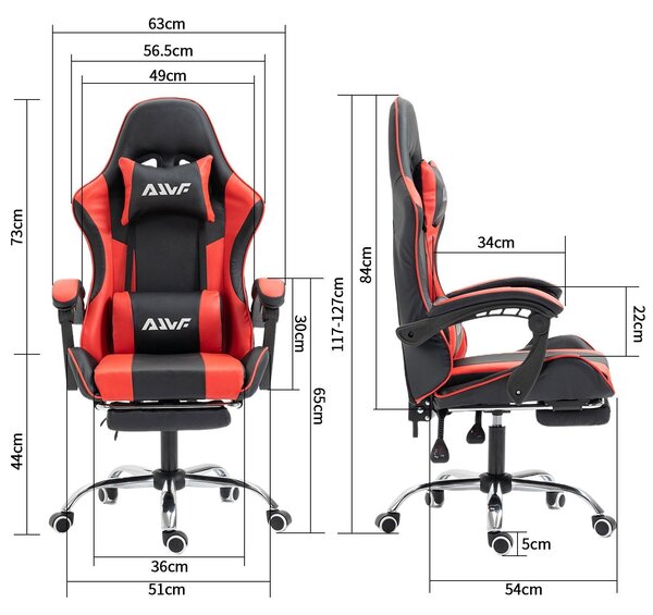 Sedia da gaming - Sedia ergonomica - Sedia da ufficio - Sedia per ufficio - Sedia da gaming - Schienale regolabile