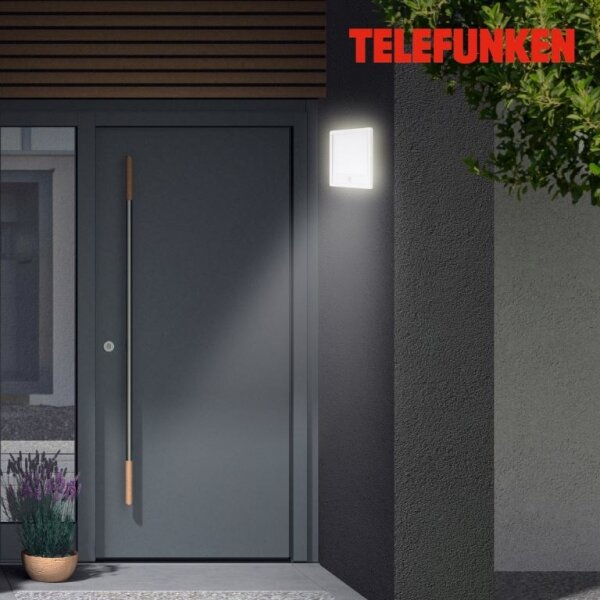 Telefunken 313806TF-LED Lampada esterna LED 15W 230V IP44 con sensore