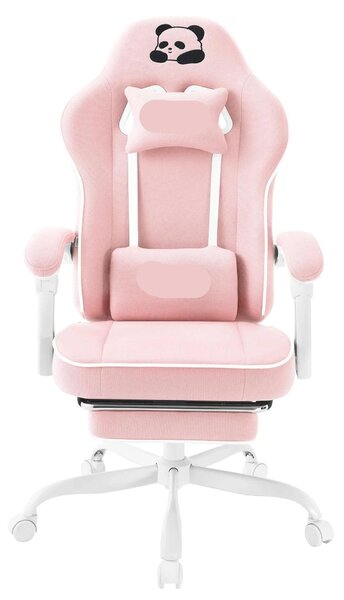 Sedia ergonomica per il gaming e l'ufficio - Sedia confortevole - Sedia da ufficio in mesh - Con poggiapiedi