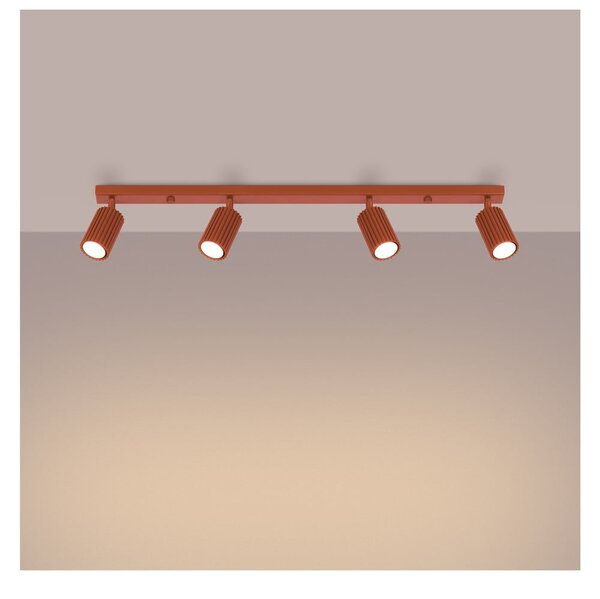Faretto color mattone 6,5x81 cm Gleam – Sollux