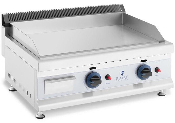 Griglia a gas - Barbecue a gas - Piastra per griglia - Griglia da esterno - Barbecue professionale - Piastra in acciaio inossidabile - 2 x 3100W