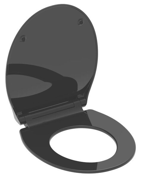 SCHÜTTE Tavoletta WC SLIM BLACK in Duroplast