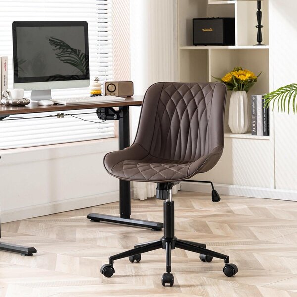 Sedia ergonomica da ufficio - Sedia da ufficio senza braccioli - Sedia girevole - Sedia per computer