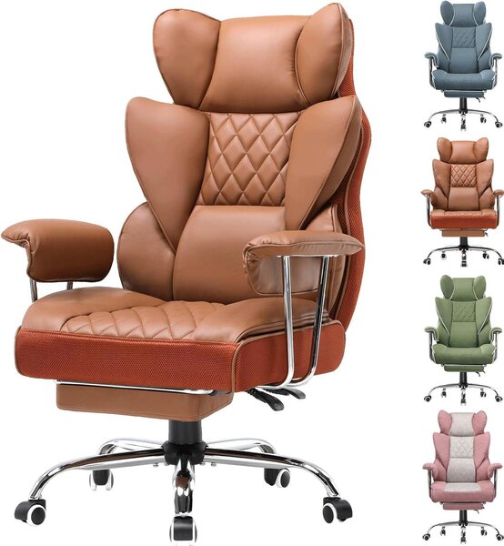 Sedia ergonomica da gaming - Sedia da ufficio - Sedia da lavoro - Sedia da gaming - Poltrona relax - Schienale regolabile, 135°