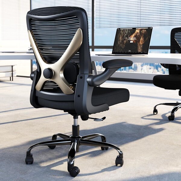 Sedia ergonomica da ufficio - Sedia da computer - Sedia da gaming - Sedia da ufficio con supporto lombare - Sedia da ufficio con schienale a rete