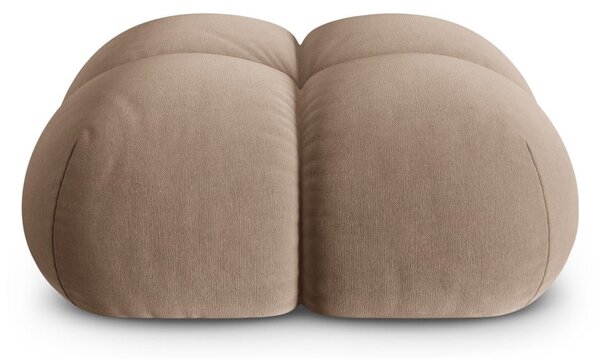 Poggiapiedi marrone con rivestimento in velluto Loretto – Cosmopolitan Design