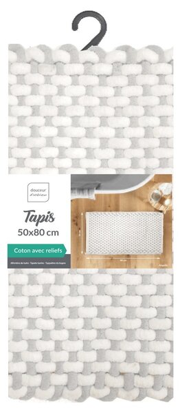 Tappetino per il bagno greige 50x80 cm Rafael – douceur d'intérieur