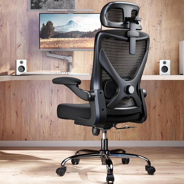 Sedia da ufficio, sedia ergonomica con supporto lombare regolabile, poggiatesta, sedia da ufficio, sedia da gaming a forma di X, sedia da ufficio, sedia per computer, portata massima 150 kg