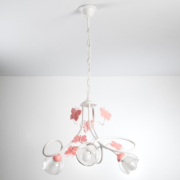ONLI - Lampadario per bambini BUTTERFLY 3xE14/6W/230V
