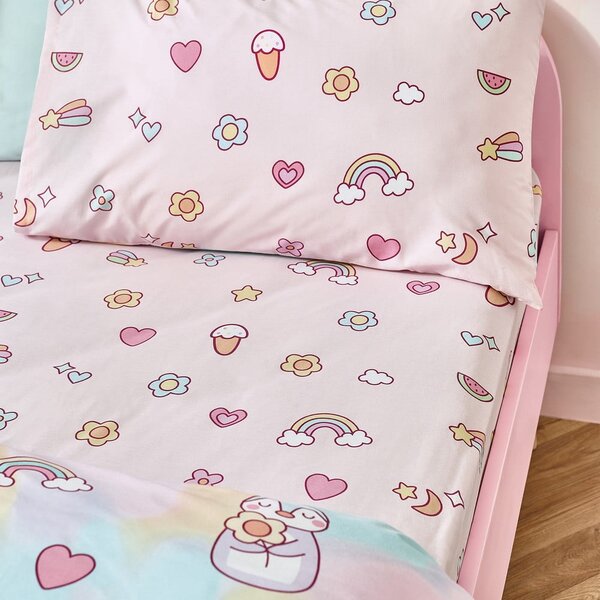 Lenzuolo con angoli per bambini rosa per culla 70x140 cm Forever Together – Catherine Lansfield