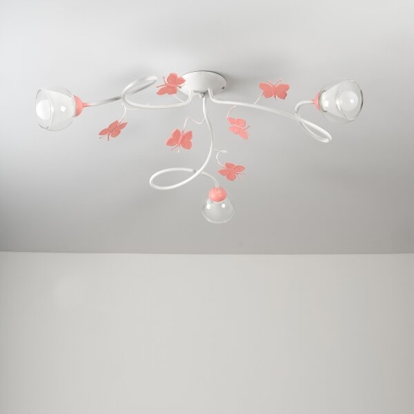 ONLI - Lampadario a plafone per bambini BUTTERFLY 3xE14/6W/230V