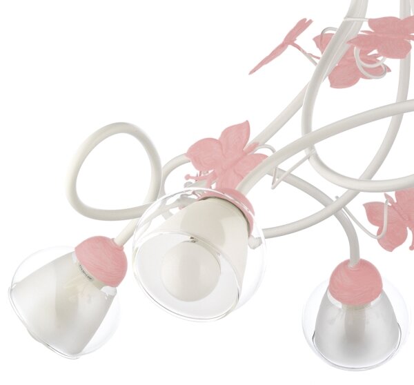 ONLI - Lampadario per bambini BUTTERFLY 5xE14/6W/230V