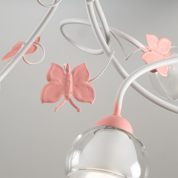 ONLI - Lampadario per bambini BUTTERFLY 3xE14/6W/230V