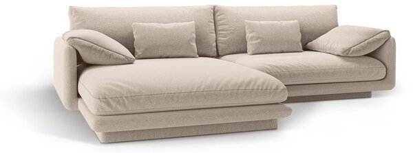 Divano angolare beige (angolo sinistro) Torino - Micadoni Home