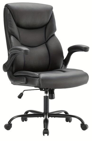 Sedia da ufficio - Sedia da ufficio ergonomica - Sedia da ufficio con rotelle - Sedia da ufficio - Sedia da lavoro - Nera