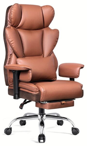 Sedia da ufficio - Sedia per ufficio - Sedia da lavoro - Sedia ergonomica per ufficio - Marrone - Altezza regolabile