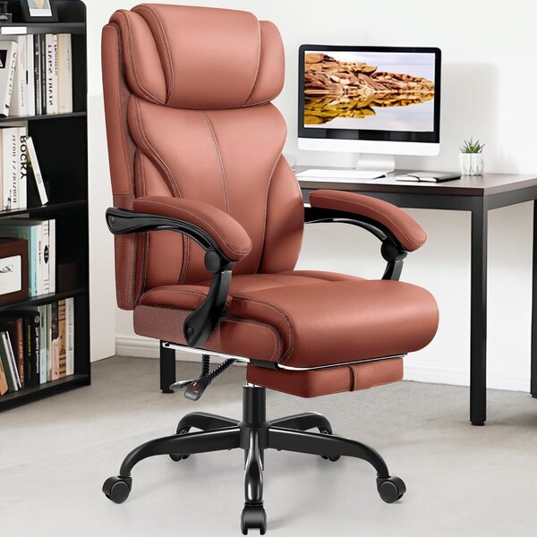 Sedia da ufficio - Sedia da ufficio ergonomica - Sedia da ufficio con poggiapiedi - Sedia per dirigenti - Sedia da lavoro