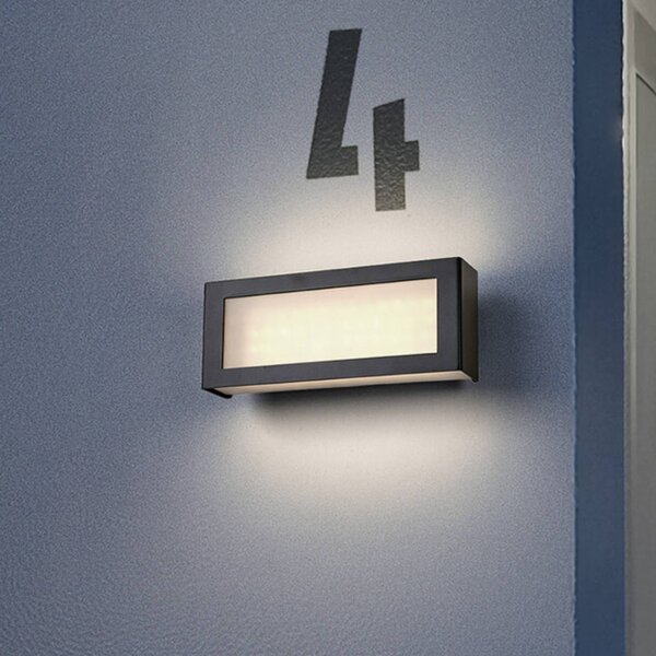 OSRAM Applique da esterni ENDURA STYLE NOVA, Alluminio / Grigio / Zincato, Alluminio, Moderno, Applique da esterni