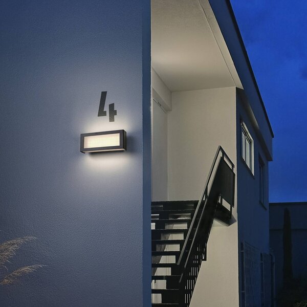OSRAM Applique da esterni ENDURA STYLE NOVA, Alluminio / Grigio / Zincato, Alluminio, Moderno, Applique da esterni