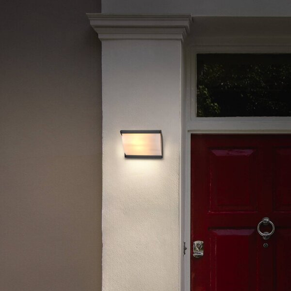 OSRAM Applique da esterni ENDURA CLASSIC ANGELA, dimmerabile, Alluminio / Grigio / Zincato, Alluminio, Moderno, Applique da esterni