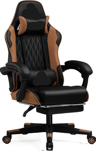 Sedia da gaming - Sedia per videogiochi - Sedia da ufficio - Sedia da gaming - Sedia da corsa - Design ergonomico
