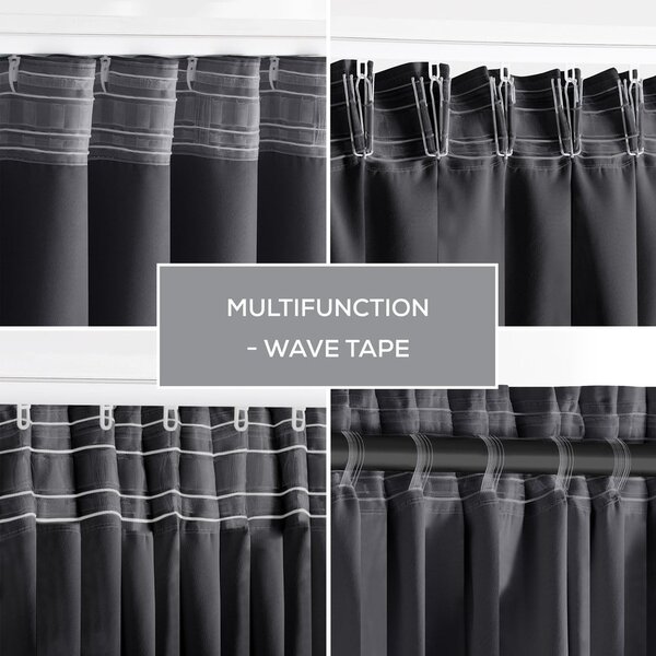 Tenda parzialmente oscurante grigio scuro 140x270 cm Kierra – Restilo