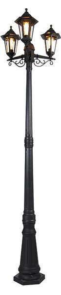 Lanterna da esterno smart nera a 3 luci con Wifi ST64 - New Haven